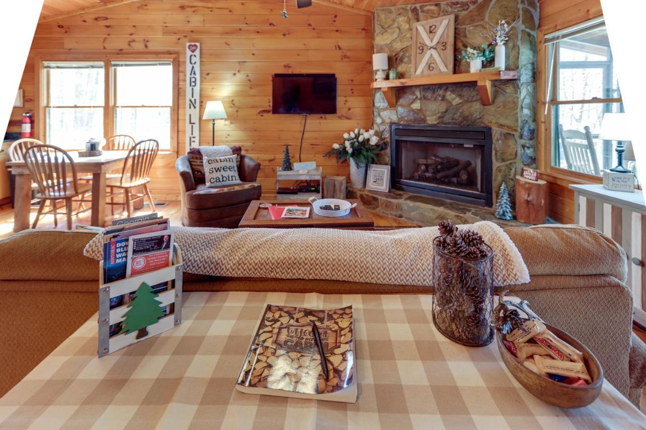 Blue Ridge Cozy Cabin In The Woods With Hot Tub! 외부 사진