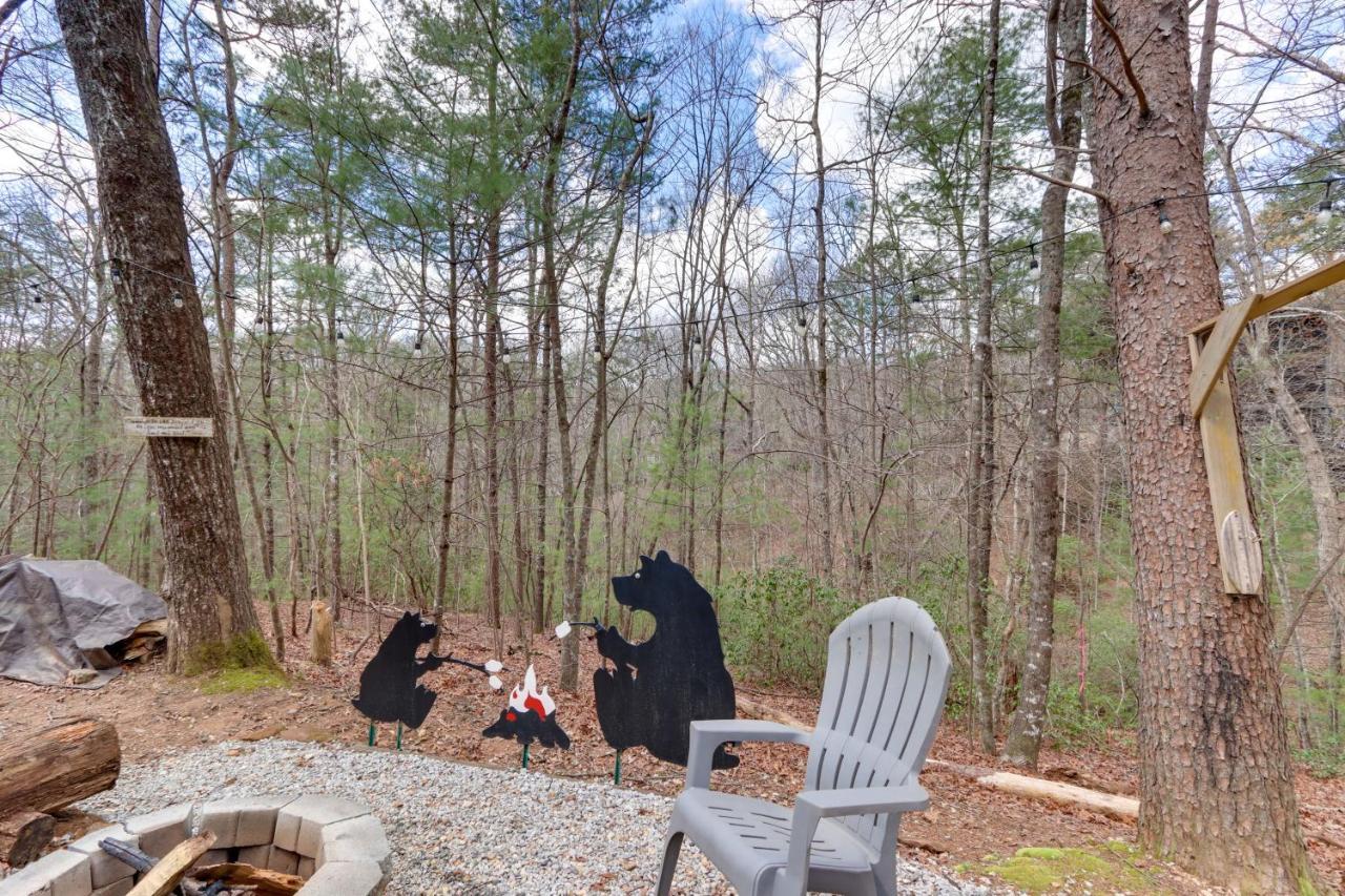 Blue Ridge Cozy Cabin In The Woods With Hot Tub! 외부 사진
