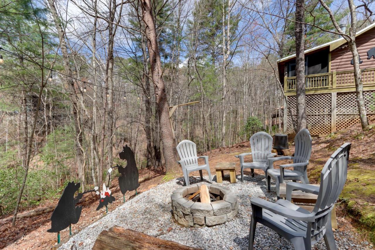 Blue Ridge Cozy Cabin In The Woods With Hot Tub! 외부 사진
